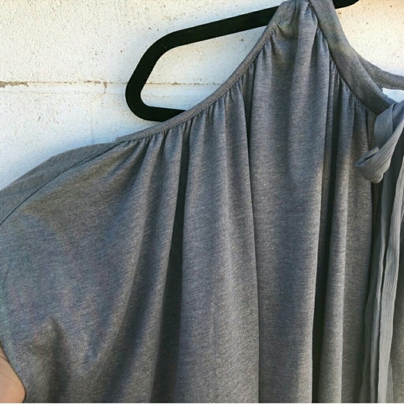 Deletta - Anthropologie XS/S Gray Mock Poncho Top - Picture 6 of 8